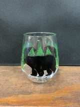 Black Bear - Plastic Wine Glass