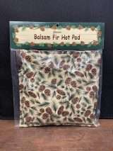 Balsam Fir Hot Pad - Pine Cones III